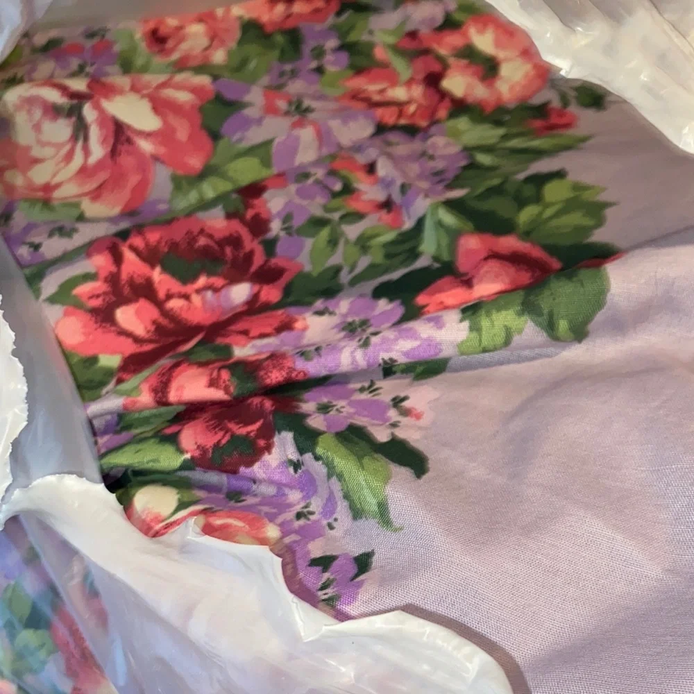 Floral Print cool size comforter in Lavender, Pink, Green & Purple
